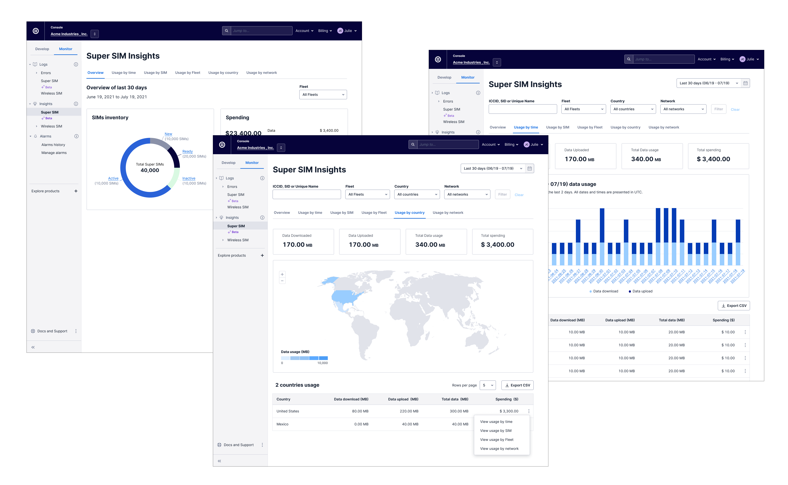 Super SIM Insights design